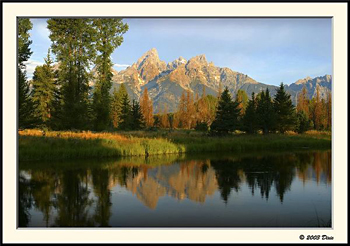 Catheral Group - Grand Teton National Park - Schwabacher Landing on the Snake River